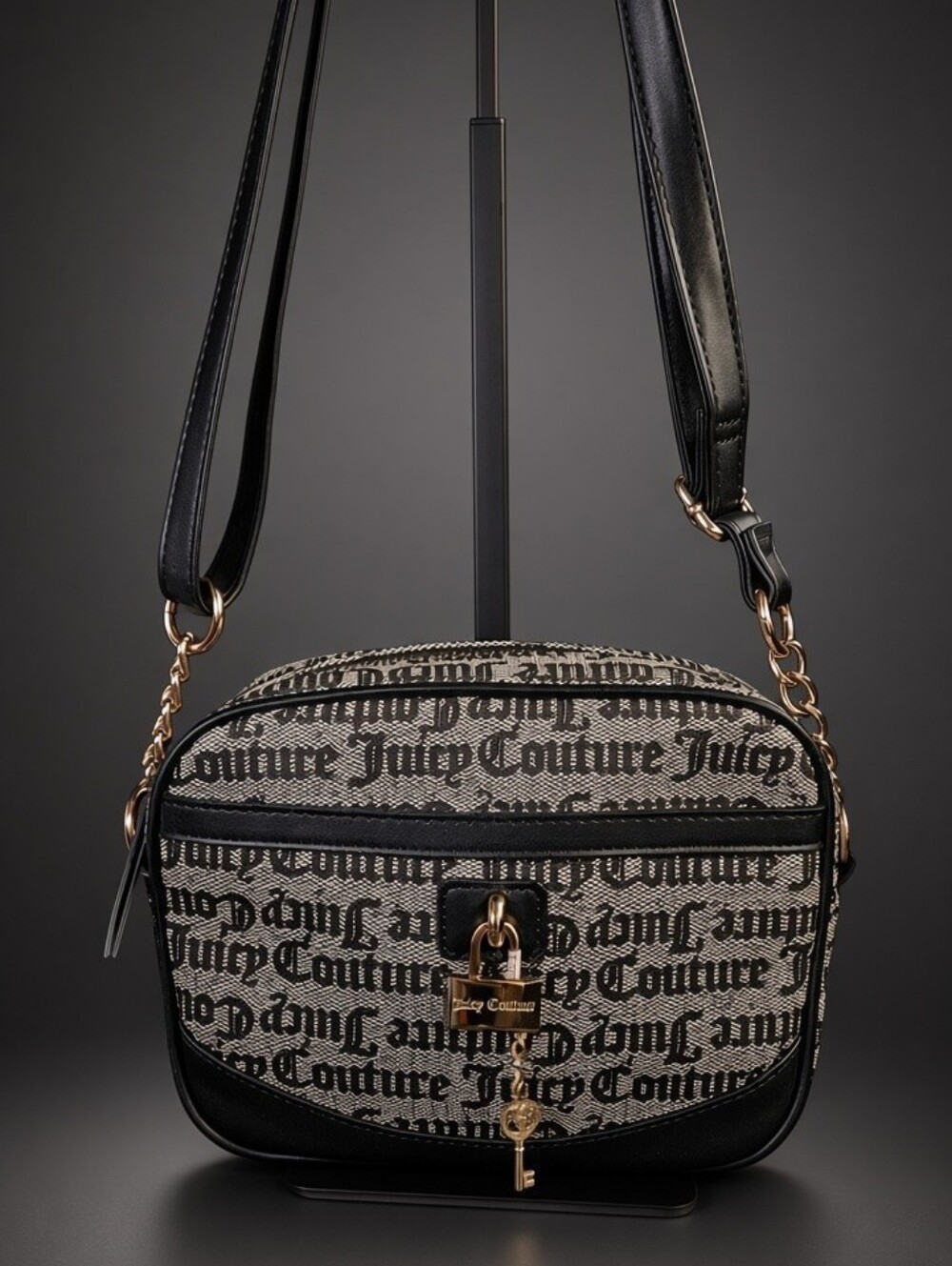 โจ Juicy Couture Gothic Monogram Camera Crossbody Bag โจ